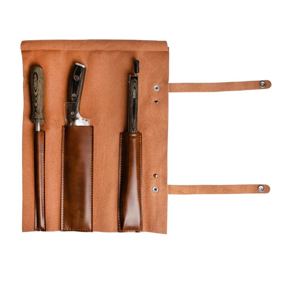 SET PARRILLERO CUERO WAYU