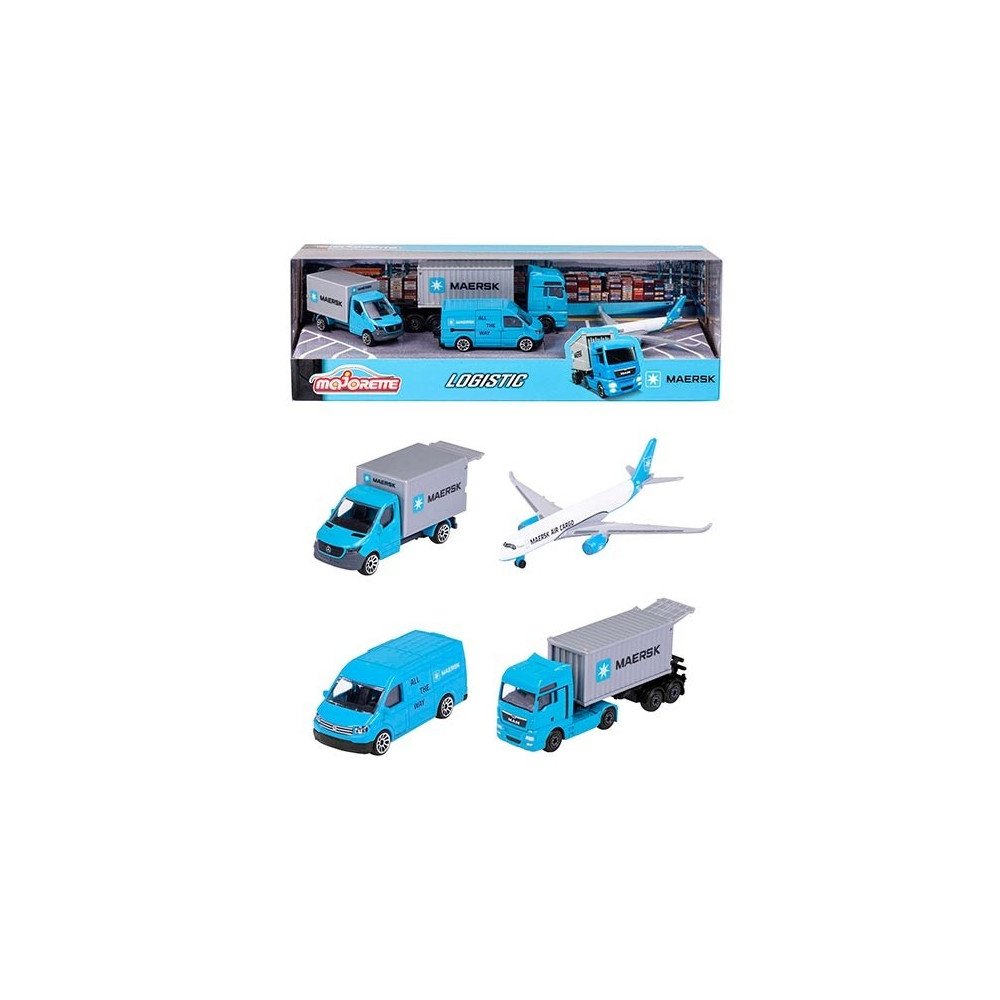 SET MAJORETTE MAERSK 4 PIECES GIFTPACK