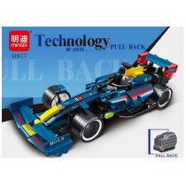SET ARMABLE AUTO FORMULA DE CARRERA 293 PIEZAS AZUL