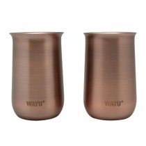 Set 2 Vasos Sour Acero Inoxidable Copper Line Wayu 230ml WAYU