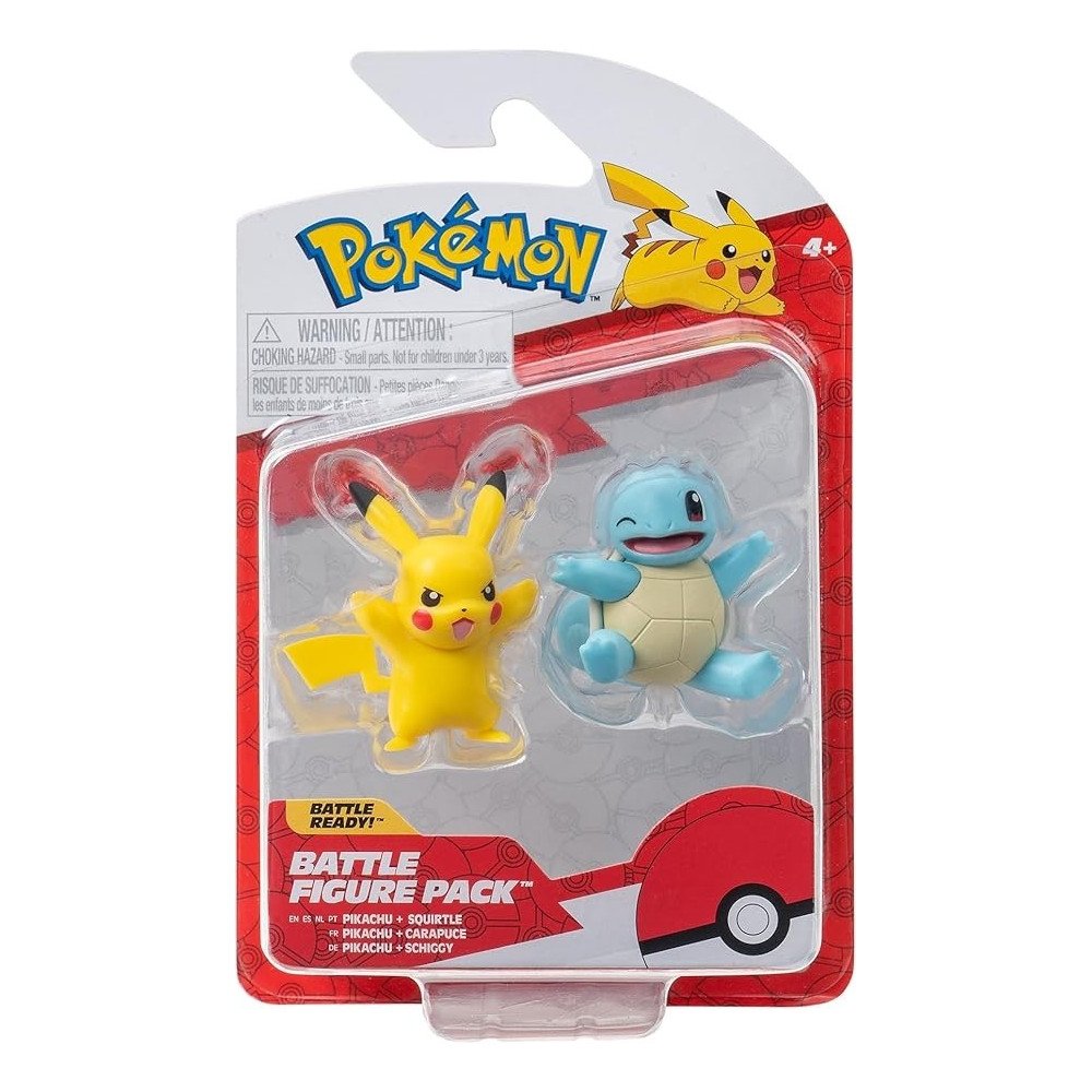 POKEMON : SET 1 O 2 FIGURAS PIKACHU & SQUIRTLE