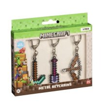 PACK 3 FIGURAS LLAVERO METALICO MINECRAFT | Inicio