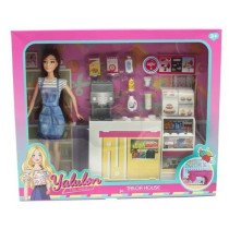 Muñeca Con Set y Accesorios de Cafetería | Inicio