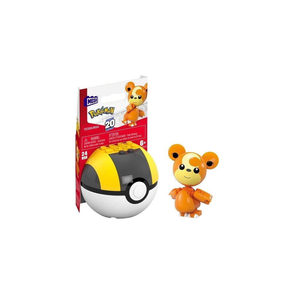 Mega Pokemon Teddiursa Building Toy Kit - 24pc | Inicio
