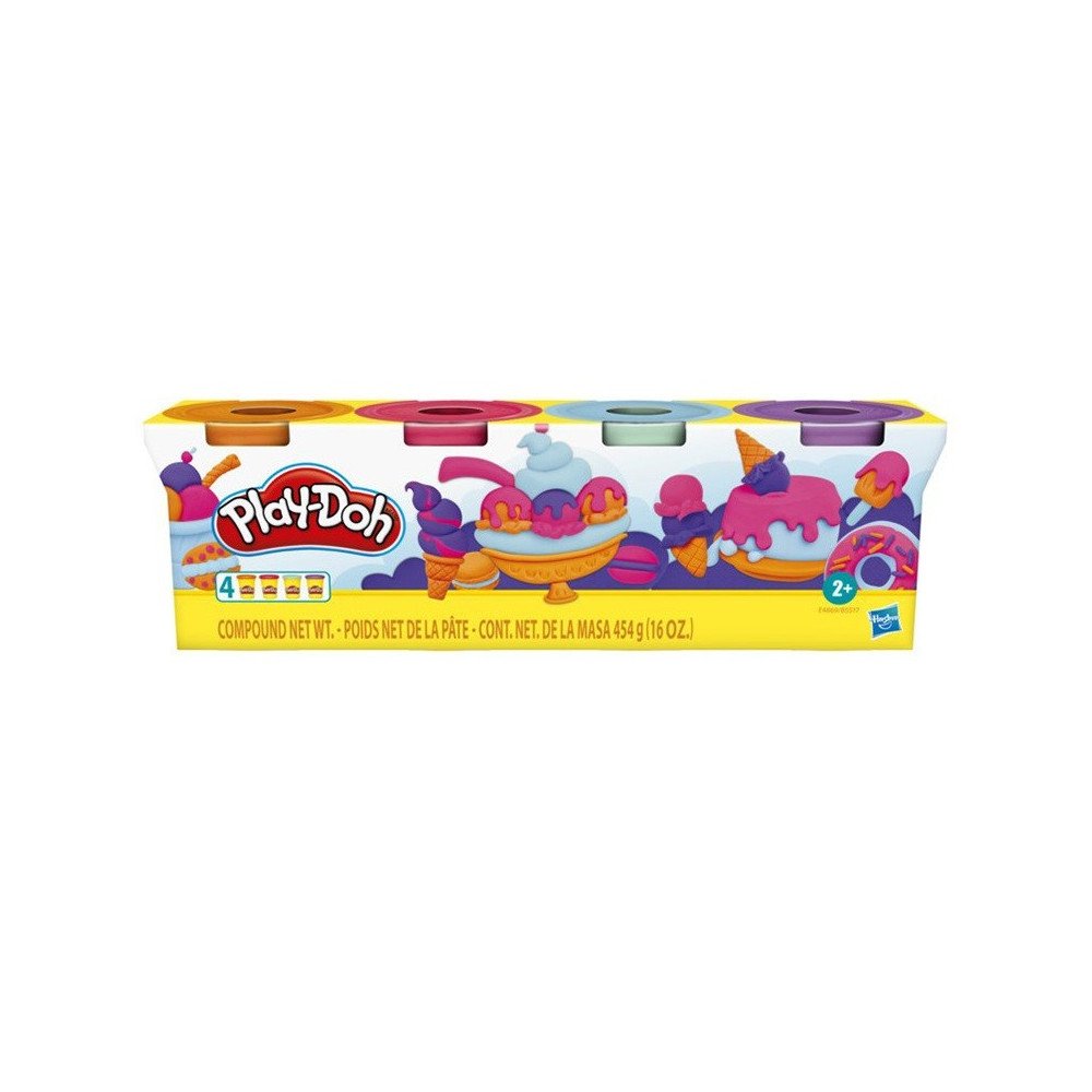 MASAS PLAY-DOH SET DE 4 UNIDADES HELADO