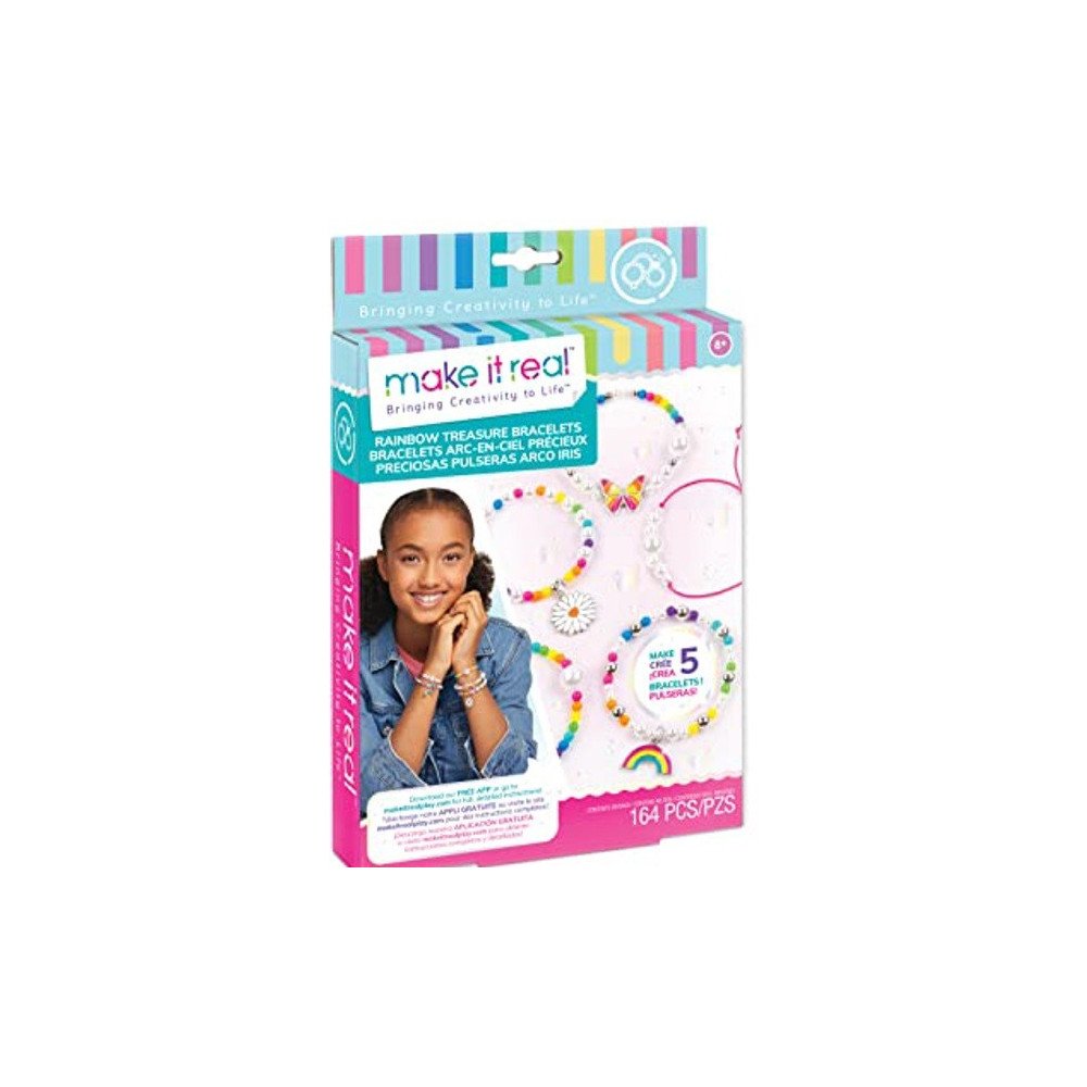 Kit para hacer pulseras Make It Real Rainbow Treasure