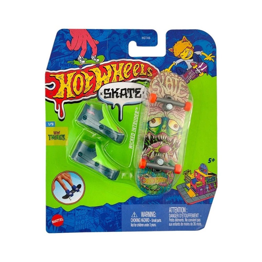Hot Wheels Skate Fingerboard Tony Hawk Wicked Intruder in Whit